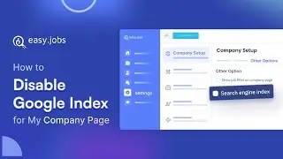 How to Disable Google Index for My Company Page in easy.jobs?