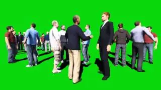 1 Crowd Green Screen and Crowd Talking Sounds