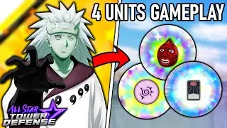 7 Star Madara DESTROYED These RAIDS!! | 4 Units Gameplay | All Star Tower Defense Roblox