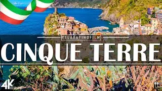 Beautiful Cinque Terre 4K • Relaxing Italian Music, Instrumental Romantic • Video 4K UltraHD