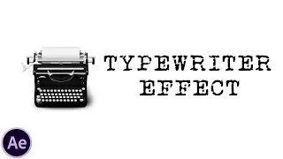 How To Create a Typewriter-Effect (Type-On) in: After Effects | Beginner-level