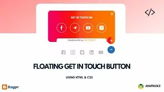 How to Create Floating Get in Touch Button with html and css