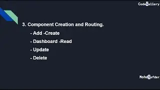 [ HINDI ] 3. Components Creation  and Routing Configuration