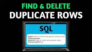 Delete Duplicate data from MySQL Table | SQL Query to delete duplicate | GROUP BY with HAVING Clause