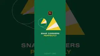 Snap Corners Perfectly In Illustrator #tutorial #adobeillustrator #graphicdesign #ai #shorts