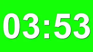 5 Minute Countdown Timer Animation on Green Screen - No Copyright,  Stock Video Animations