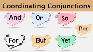 Types of Conjunctions in English 1 - Coordinating conjunctions with sentences