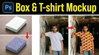 How to design "Box & T-shirt Mockup" in Photoshop