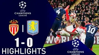 AS Monaco VS Aston Villa Highlights | UEFA Champions League 2024/2025