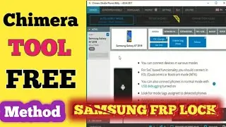 How To install & Use Chimera Tool For Samsung Galaxy frp Bypass  How to Registration Full Details