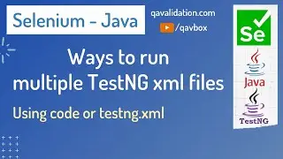 Ways to run multiple testng.xml files | from code or testng.xml