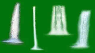 Waterfall Green Screen (4K Pack - No Copyright)