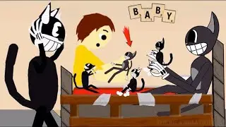 Cartoon Cat Girl Gives Birth To Cartoon Cat Baby | Cartoon Dog (DC2 Animation)