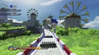 Sonic Unleashed - Windmill Isle Day Act 2 - Speedrun - 0:26:67