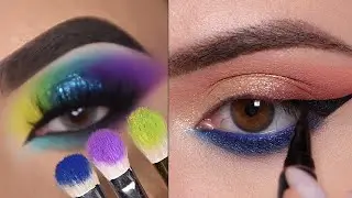 Os Melhores Tutoriais de Maquiagem das Gringas💜Eye Makeup Compilation 2022