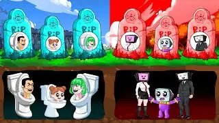 Skibidi Toilet 60 (new episodes)-RIP SKIBIDI TOILET VS TV MAN FAMILY Hot vs Cold Challenge Animation