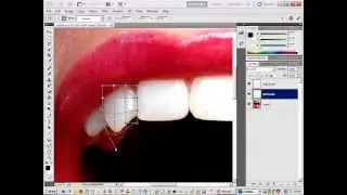 Photoshop Tutorial : twilight vampire teeth