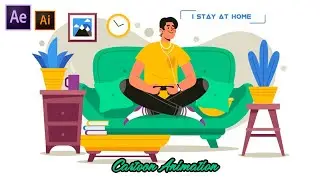 How to Create Easy Cartoon Animation in After Effects | Motion Graphic Tutorial