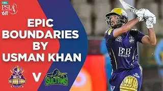 PSL 2021 | Epic Boundaries By Usman Khan | Quetta Gladiators vs Multan Sultans |  Match 14 | MG2E