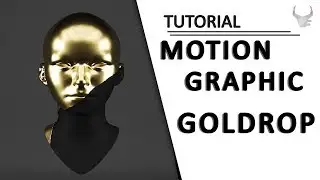Goldrop | Motion Graphics | No Plugins | Cinema 4D Tutorial