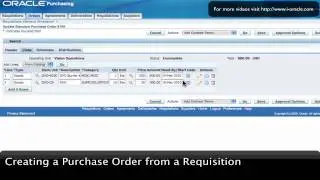 Oracle Training - Create Purchase Order from Requisition in Oracle E-Business Suite R12 (1080p - HD)