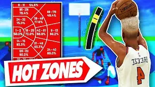 NBA 2K21 Tips: HOW TO GET ALL HOTSPOTS  - BEST HOT ZONE METHOD TO MAKE EVERY JUMPSHOT & GET GREENS