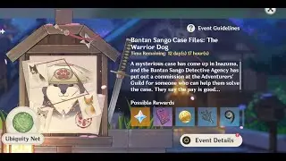 Bantan Sango Case Files: The Warrior Dog - Mystery of the Black Shadow [Genshin Impact][2.3 Event]