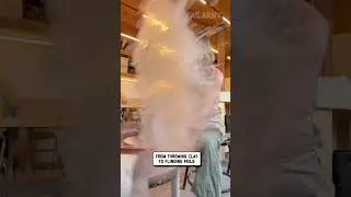 Artist Spills Drink Doing Pottery