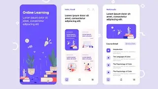 Online Learning App UI Flutter - Flutter UI