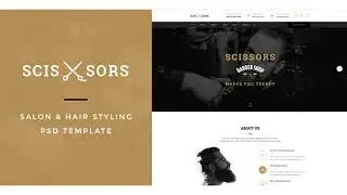 Scissors : Salon & Hair Styling PSD Template | Themeforest Website Templates and Themes