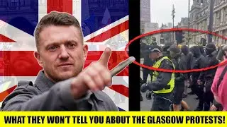 FOOTAGE SHOWS MASKED FAR LEFT GROUP AT GLASGOW PROTEST LOOKING TO CAUSE CHAOS!