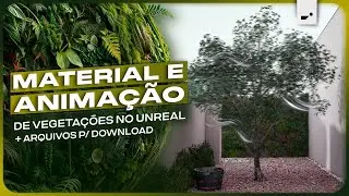 Como criar MATERIAL de VEGETAÇÃO com ANIMAÇÃO DE VENTO no Unreal Engine + Arquivos para download!