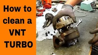 How to clean/disassemble a VNT TURBO (VW Passat Audi Seat Skoda limp mode Limpieza)