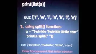 How to convert text into python list, convert Python list() into string l split(), join() python 3.7