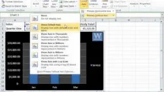 Excel 2010 Tutorial Changing Axes Display Microsoft Training Lesson 21.4