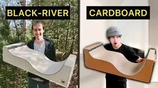 CARDBOARD BLACKRIVER FINGERBOARD RAMP!