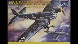 Italeri 1/72 He 111 H-22 with V1 Fi 103 Kit# 037