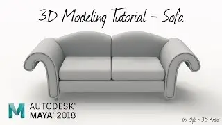 3D Modeling Tutorial - Modeling sofa in Autodesk Maya 2024