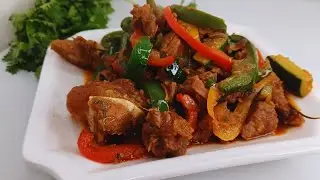 Beef and Peppers  Stir fry Recipe /How to Cook Beef at Home