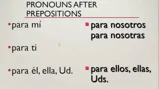 Pronouns after prepositions