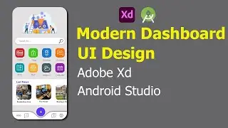 Xd Android Modern dashboard Screen Design Ui Tutorial | Adobe Xd to Android Studio Xml Tutorial 3