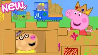 Peppa Pig Tales 🏰 Building A Cardboard Castle! 🖍️  BRAND NEW Peppa Pig Episodes