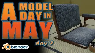 A Model A Day in May: Day 7 - Japanese Zaisu in Blender