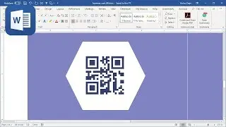 How to add QR Code in Microsoft Word (Business Cards Tutorial 3)