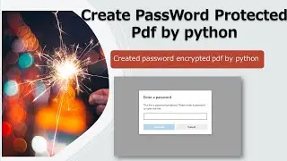 how to protect pdf file with password | python