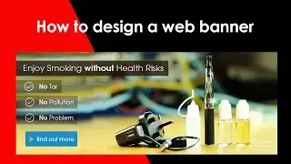 How to create web banner design in Photoshop CS6