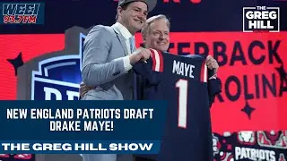 Patriots draft QB Drake Maye! The Greg Hill Show Reacts Live From The Stone Church, Brattleboro, VT!