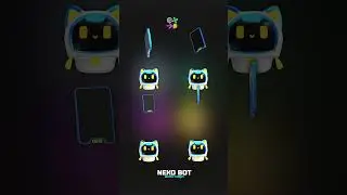 NEKO BOT Stream Widget - BLUE (link in description)