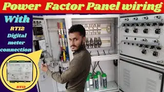 Power factor panel digital meter connection diagram || Schneider r12 manual