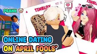 💗School Love | ONLINE DATING ON APRIL FOOLS' DAY (Ep1) | 🏡 Roblox Story